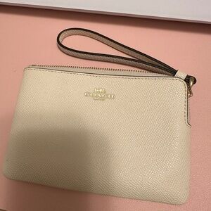 Coach Beige wristlet